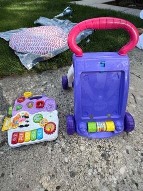 VTech Sit-to-Stand Learning Walker (Purple/Pink)
